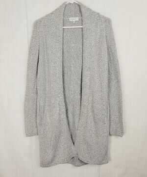 Community black and white open front oversized cardigan Size XS Cozycore Preppy